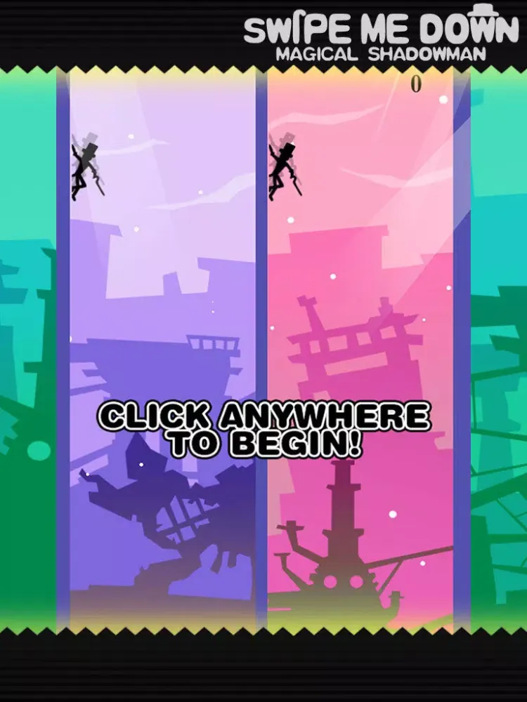 Tangkapan skrin Swipe Me Down-Stick Man iPad 