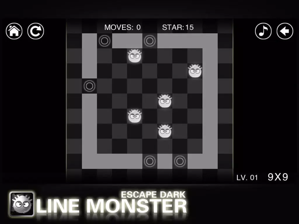 Capturas de pantalla de Line Monster: Escape Dark iPad 