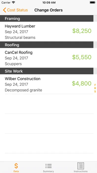 Construction Tracker Screenshots
