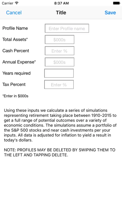 Retire with the S&P 500 سکرین شاٹس
