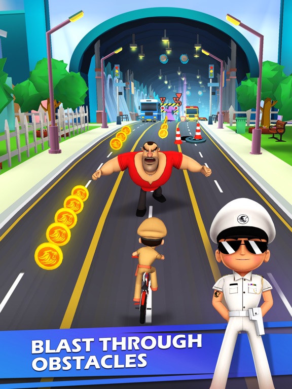 Tangkapan skrin Little Singham Cycle Race iPad 