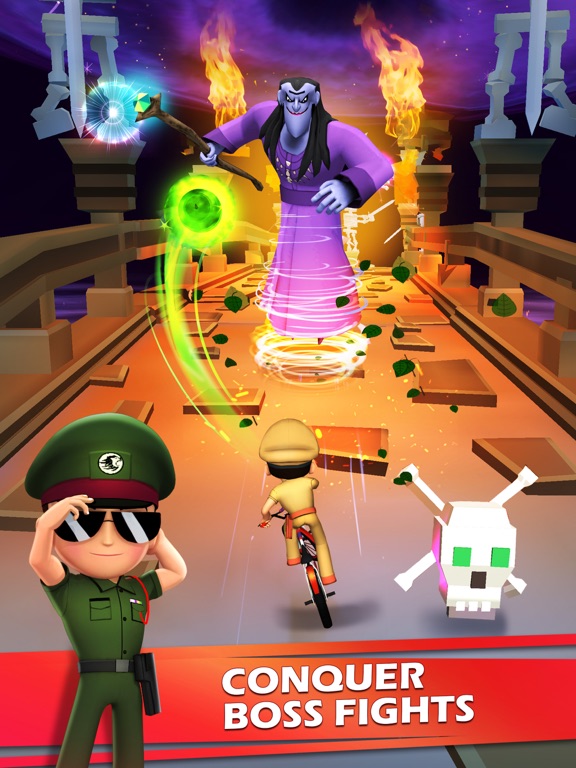 Tangkapan skrin Little Singham Cycle Race iPad 