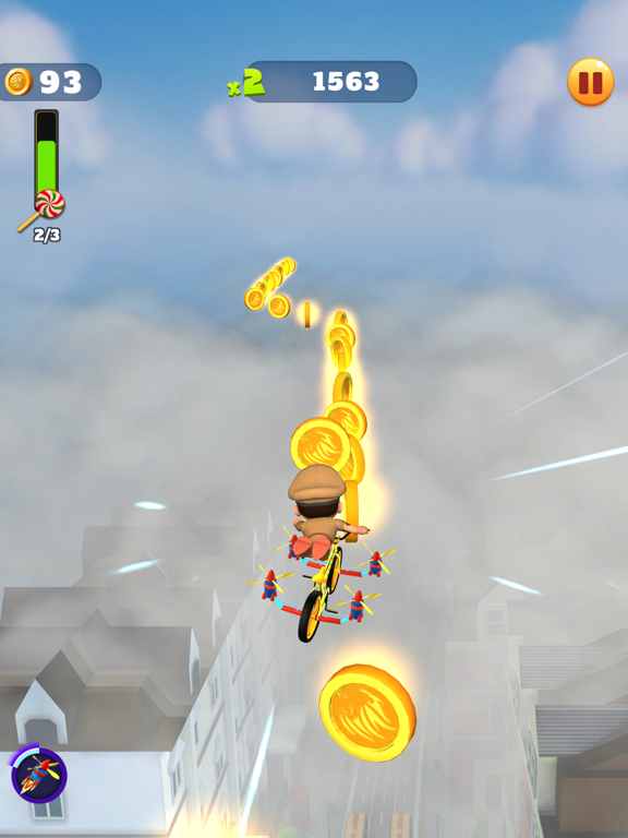 Tangkapan skrin Little Singham Cycle Race iPad 