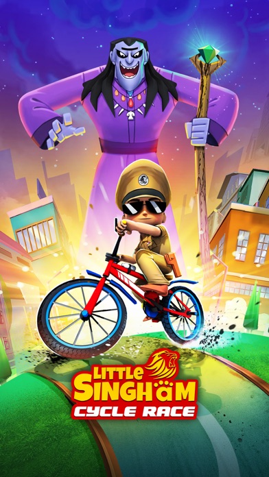 Tangkapan skrin Little Singham Cycle Race