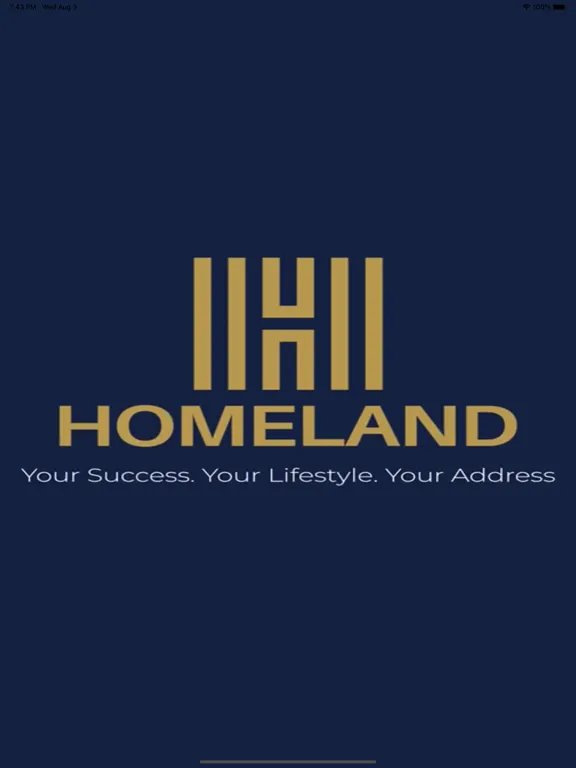 Capturas de tela do Homeland Group iPad 
