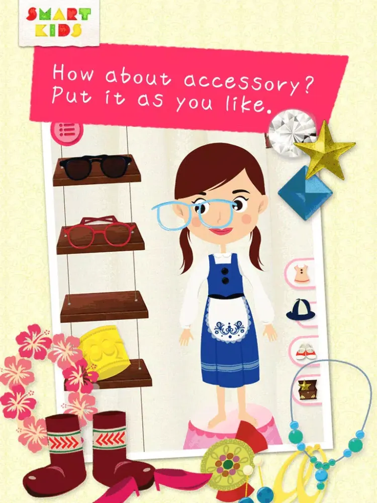 World's girls fashion -Game of dress-up ethnic costumes and make-up for girls iPad  Screenshots