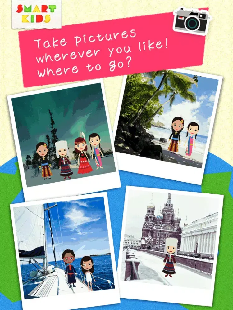 World's girls fashion -Game of dress-up ethnic costumes and make-up for girls iPad  Screenshots