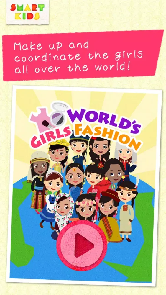 World's girls fashion -Game of dress-up ethnic costumes and make-up for girls Screenshots