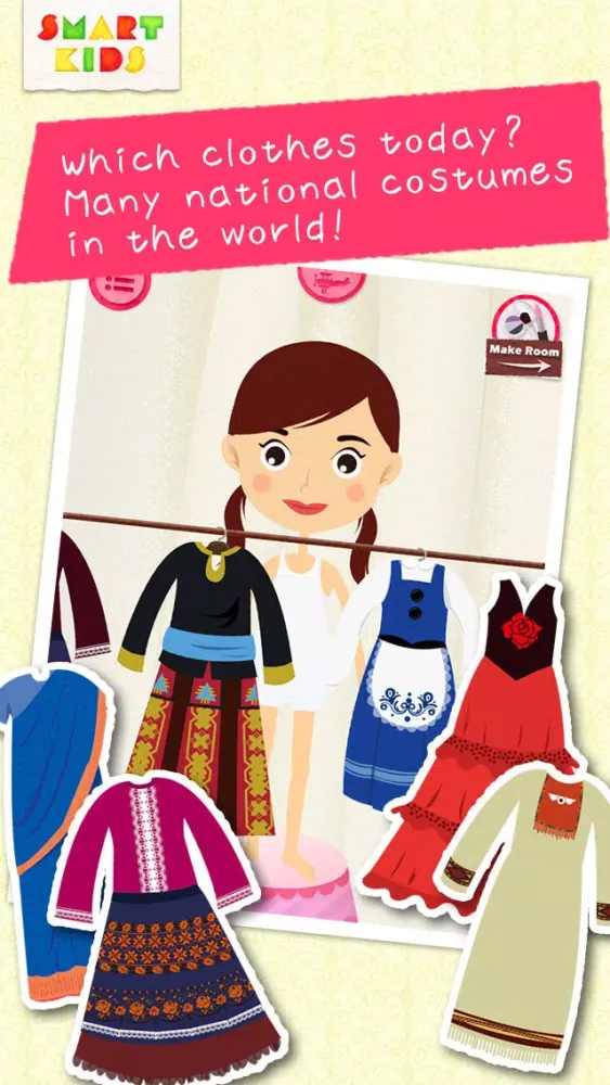 World's girls fashion -Game of dress-up ethnic costumes and make-up for girls Screenshots
