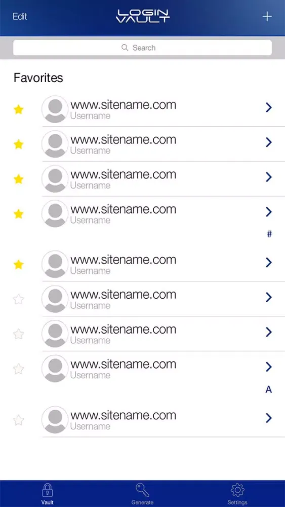 تصاویر Login Vault