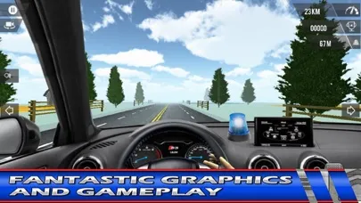 Highway Police Car Driving 스크린샷