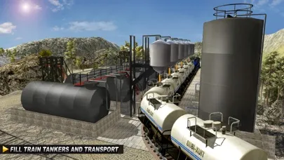Oil Tanker TRAIN Transporter - Supply Oil to Hill سکرین شاٹس