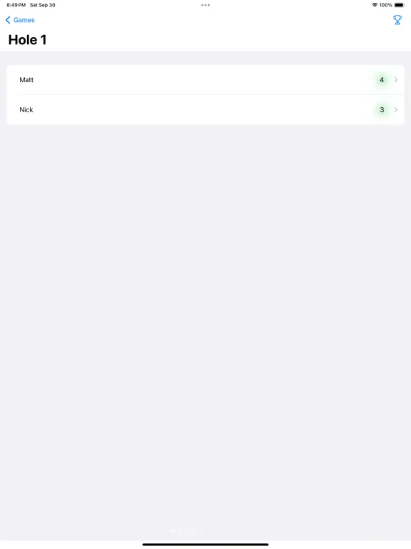 Screenshot di Putts - Mini-Golf Score Card iPad 