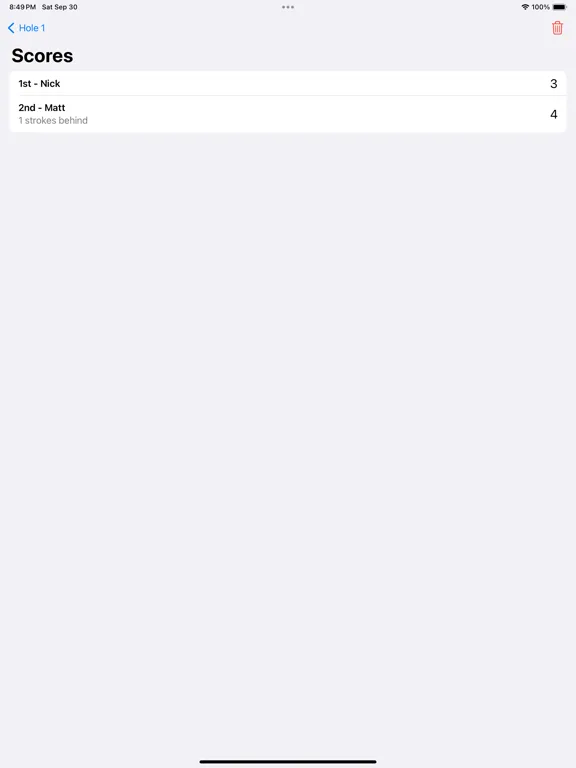 Screenshot di Putts - Mini-Golf Score Card iPad 