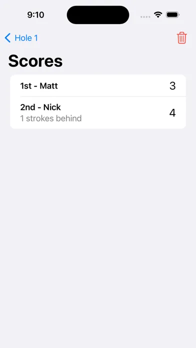 Screenshot di Putts - Mini-Golf Score Card