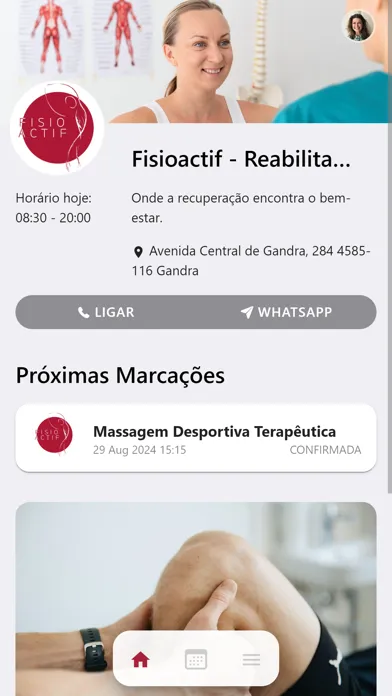 Capturas de tela do Fisioactif