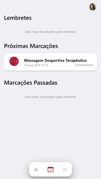 Capturas de tela do Fisioactif