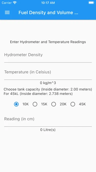 Fuel Density and Volume Calc應用截圖