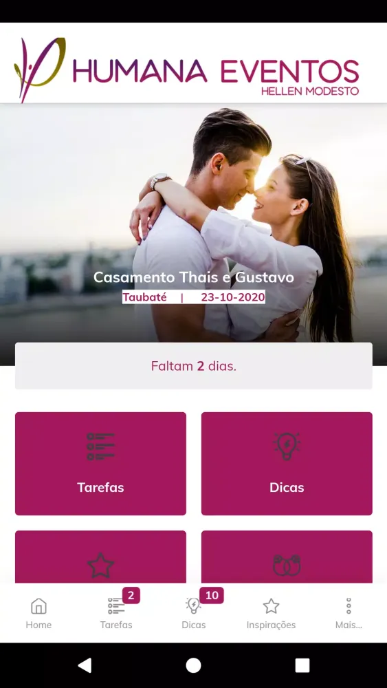 Humana Eventos Screenshots