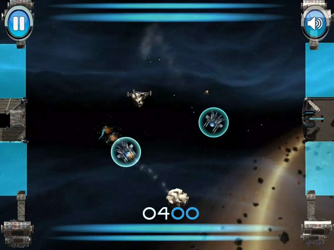 Captures d'écran de Mecha Air Hockey Space iPad 
