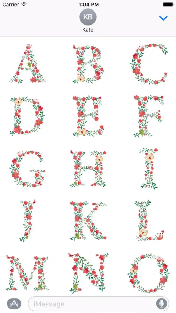 Floral Alphabet应用截图