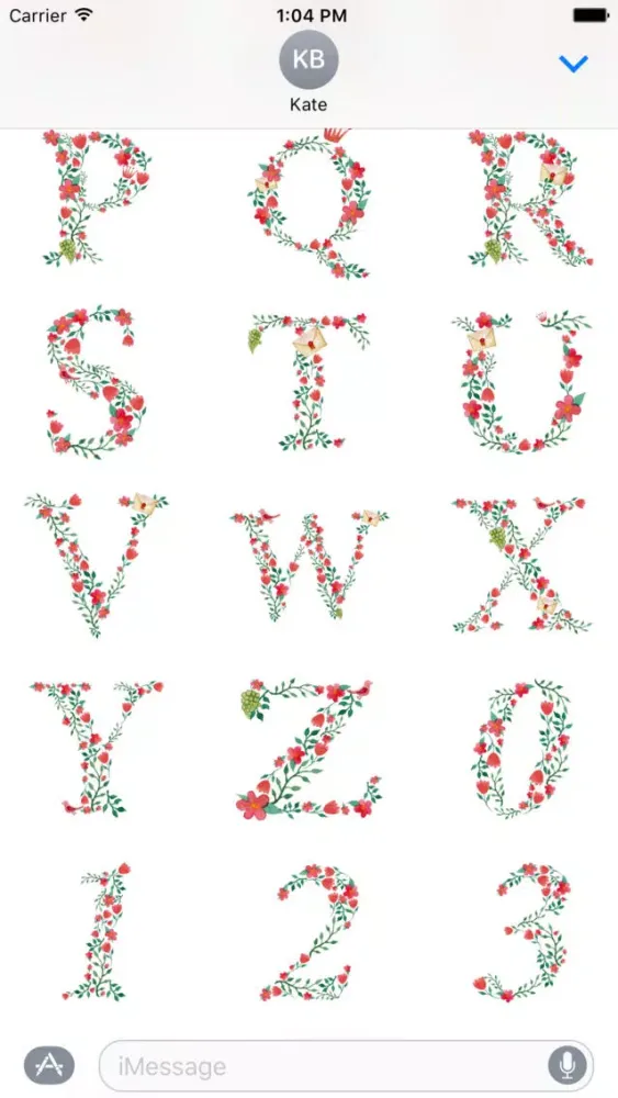 Floral Alphabet应用截图