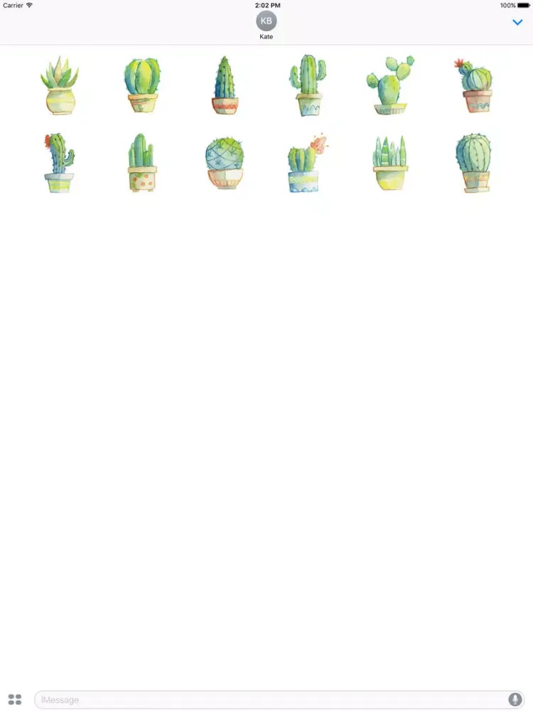 Capturas de pantalla de Watercolor Cactus iPad 