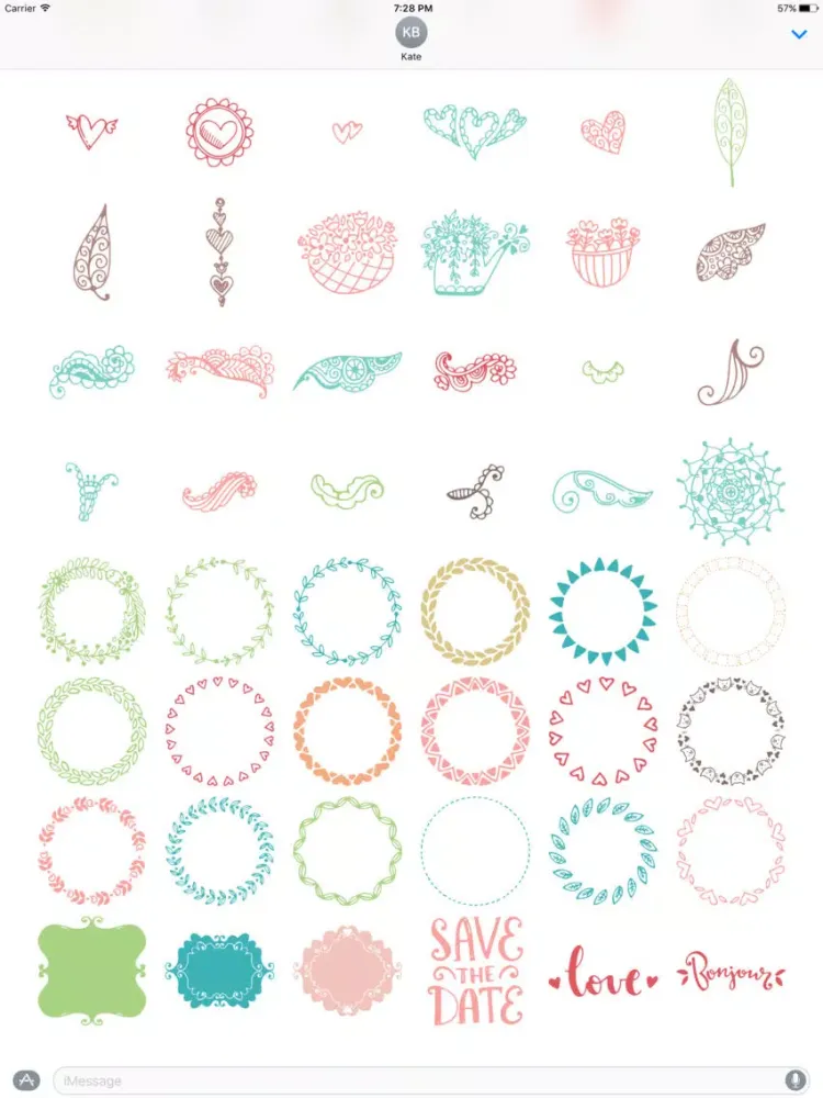 Wedding Doodles iPad 應用截圖