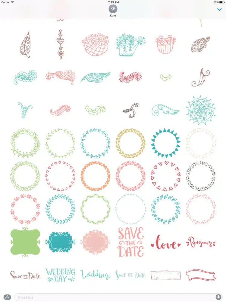 Wedding Doodles iPad 應用截圖