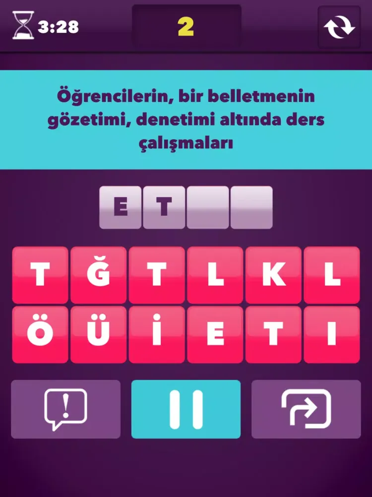 Скриншоты Süper Kelime Yarışı : Eğlenceli Kelime Oyunu iPad 