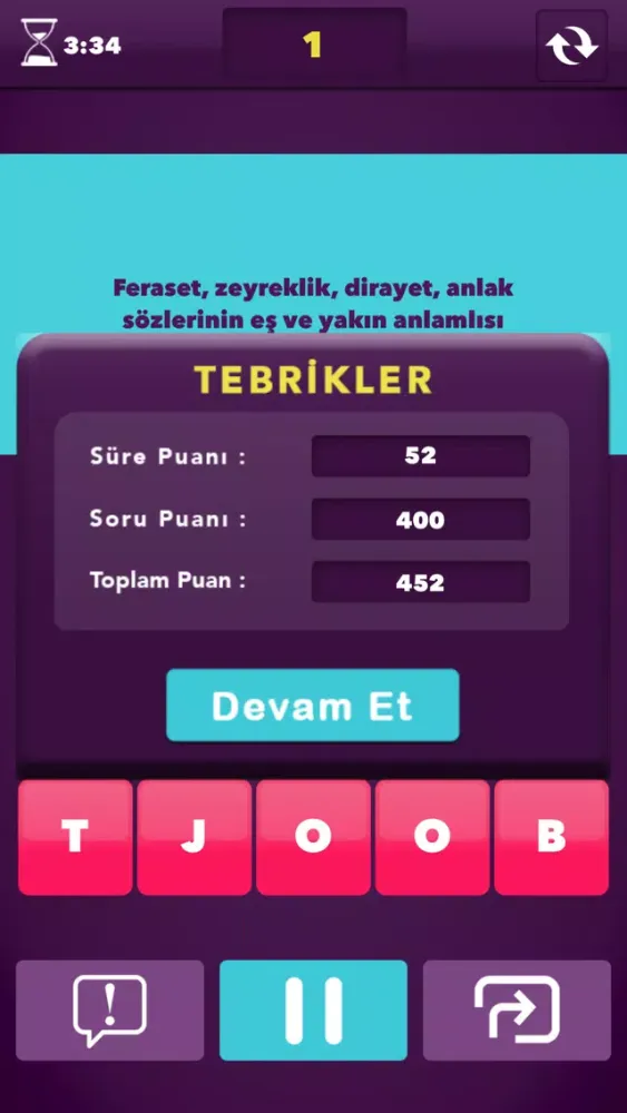 Скриншоты Süper Kelime Yarışı : Eğlenceli Kelime Oyunu