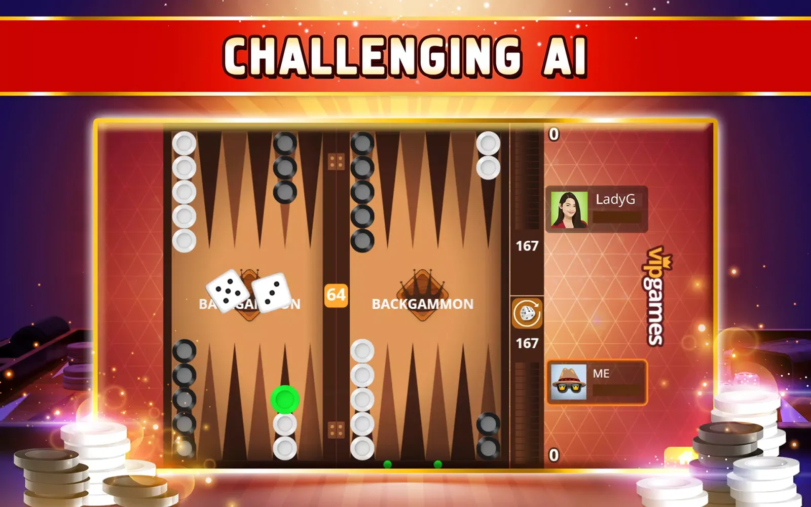 ภาพหน้าจอของ Backgammon Offline・Board Game