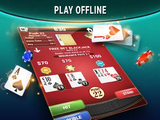 Blackjack & Baccarat - Casino iPad  스크린샷