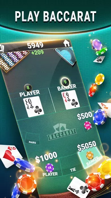 Blackjack & Baccarat - Casino 스크린샷