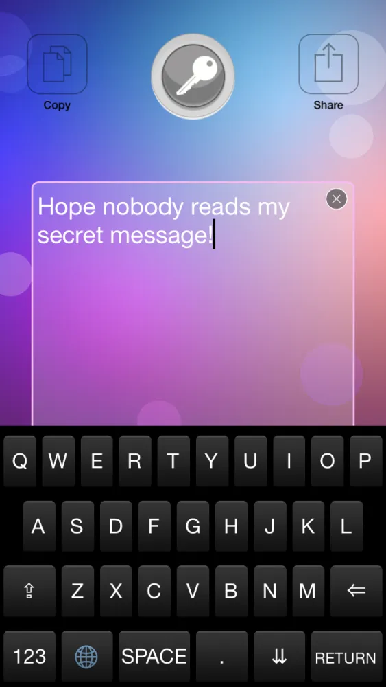 ภาพหน้าจอของ Key Crypt - Text in secret!