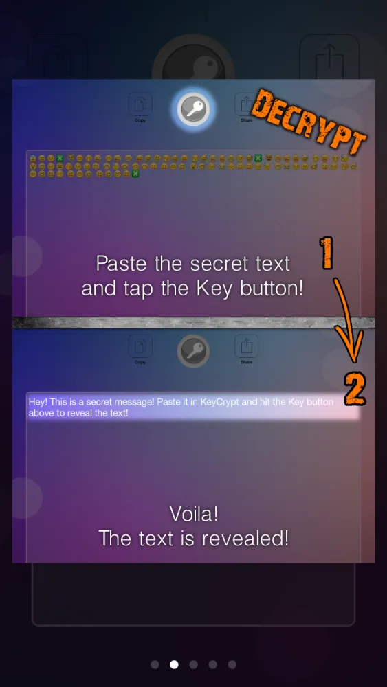 ภาพหน้าจอของ Key Crypt - Text in secret!
