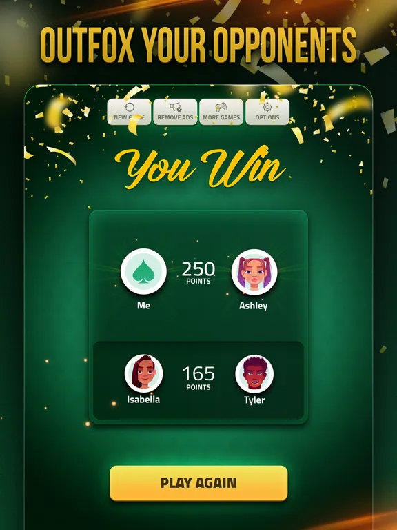 Capturas de tela do Spades Offline - Card Game iPad 