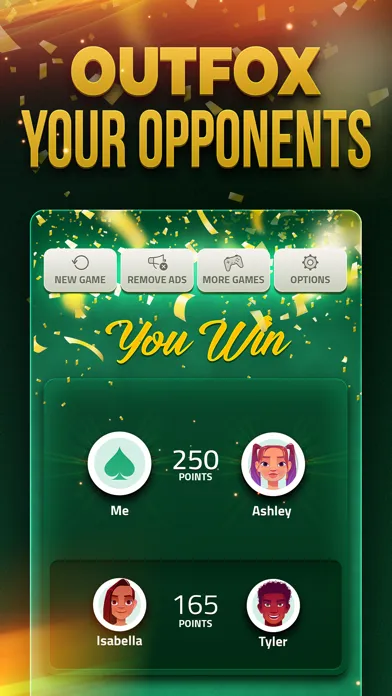 Capturas de tela do Spades Offline - Card Game