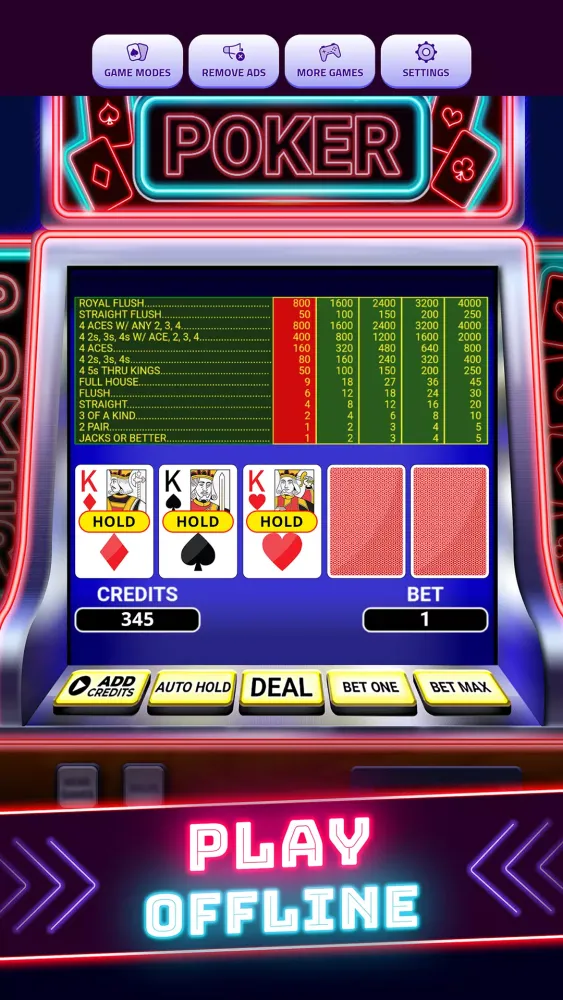 Video Poker应用截图