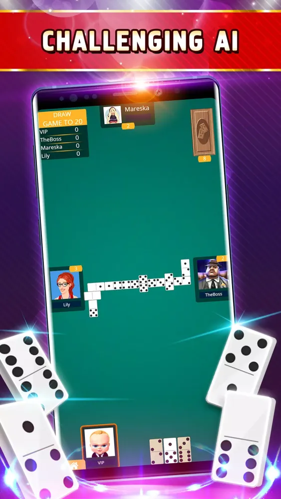 Capturas de tela do Dominoes Offline