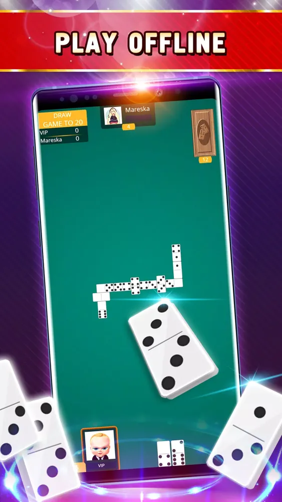 Capturas de tela do Dominoes Offline