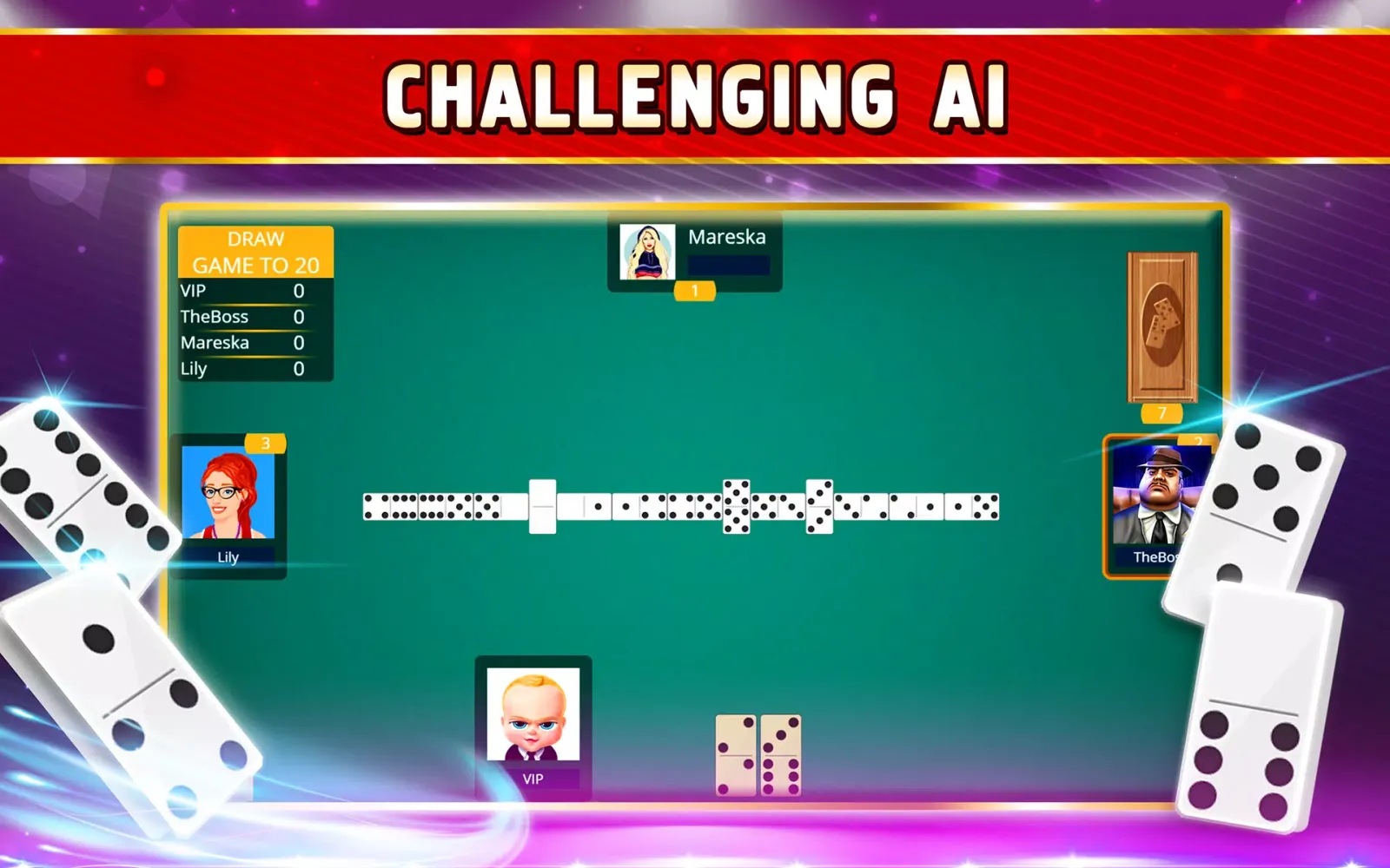 Capturas de tela do Dominoes Offline