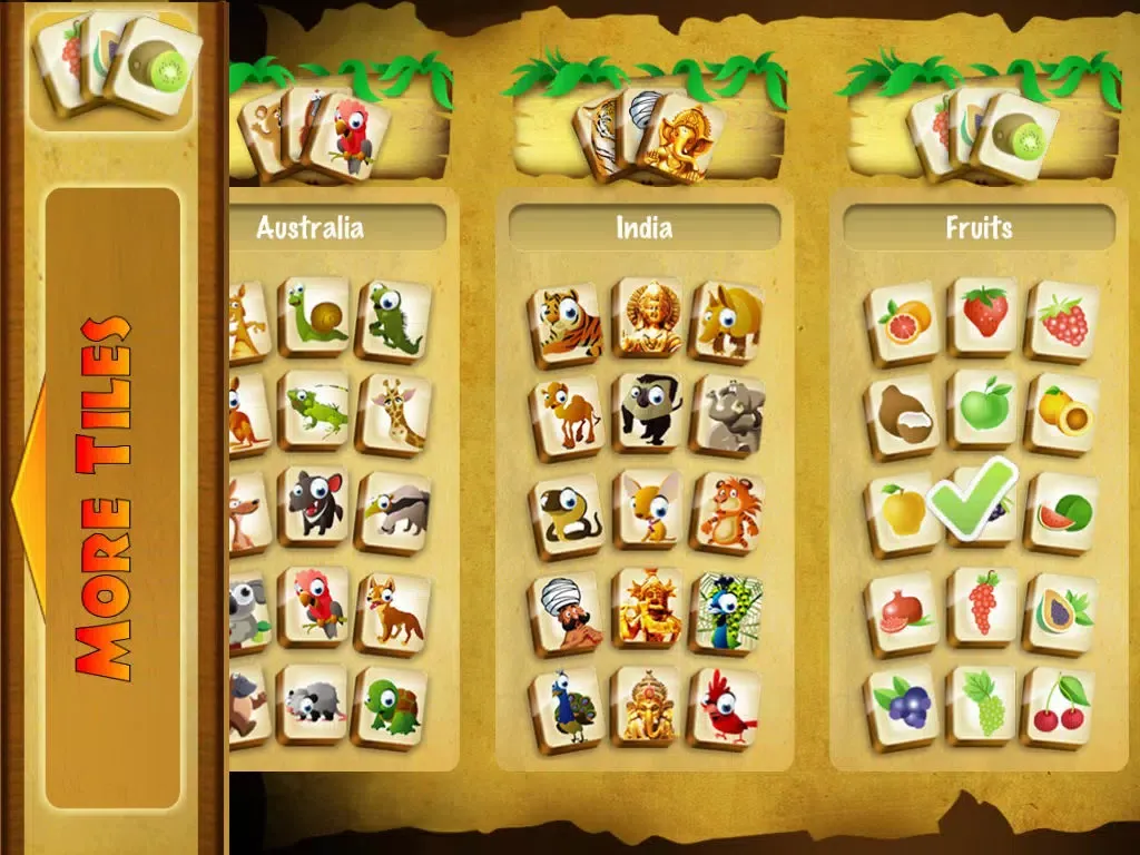 Captures d'écran de Mahjong Exotic iPad 