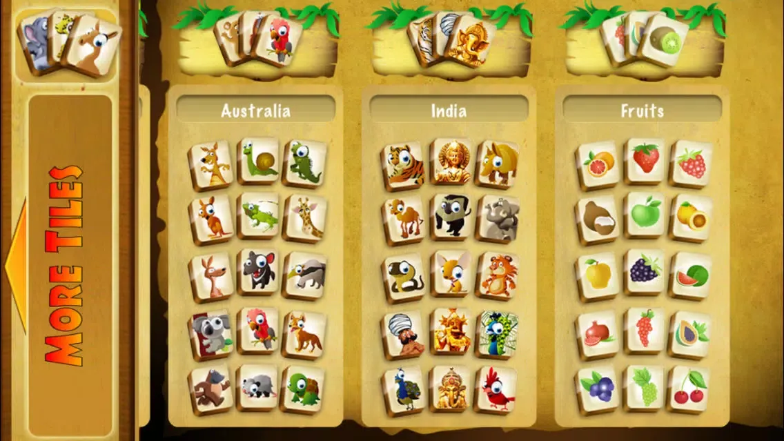 Captures d'écran de Mahjong Exotic