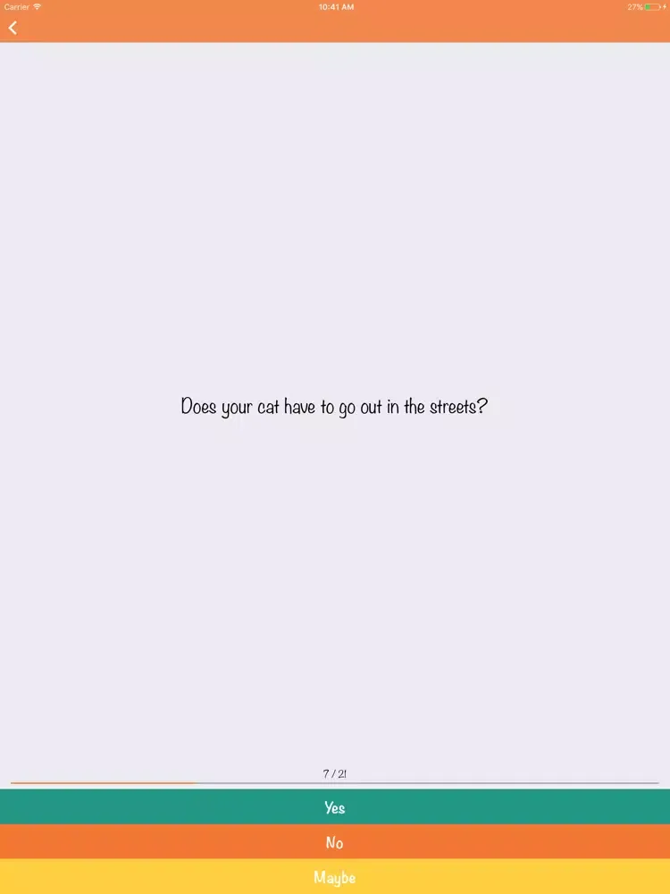 Cat Test: Choose your cat breed iPad  Screenshots