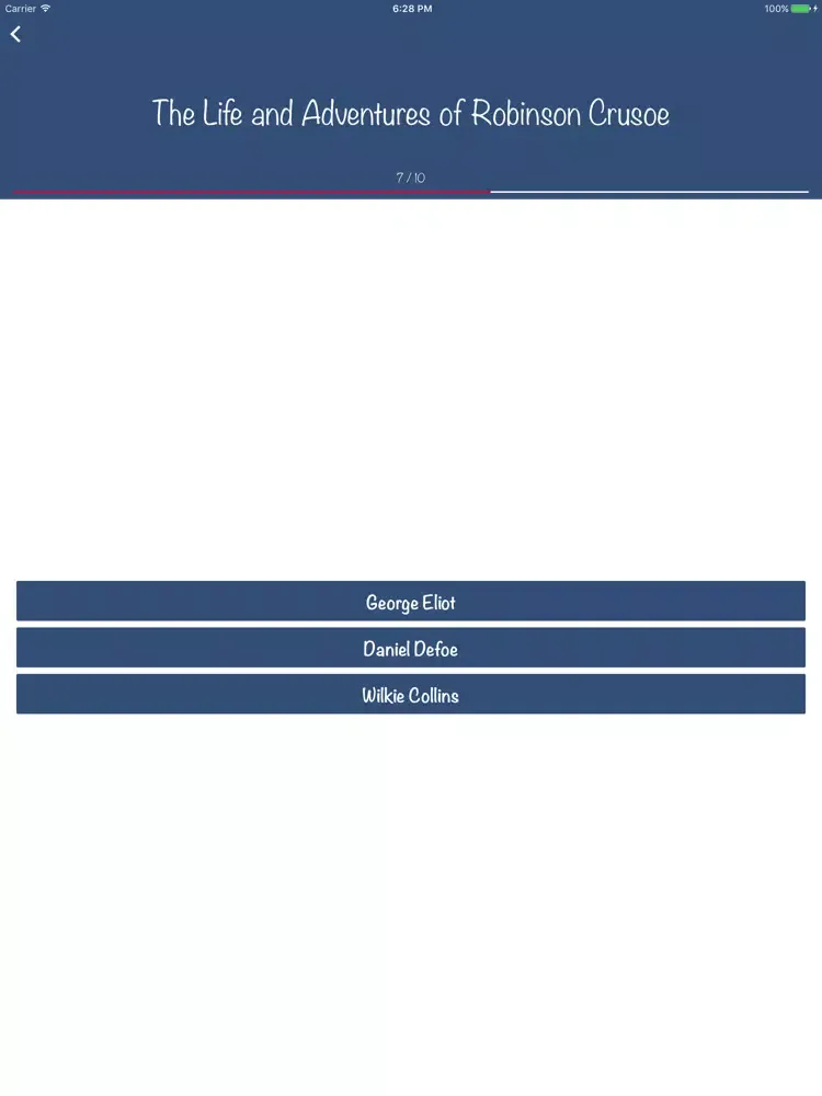 Capturas de tela do Literature Quiz: Play with books iPad 
