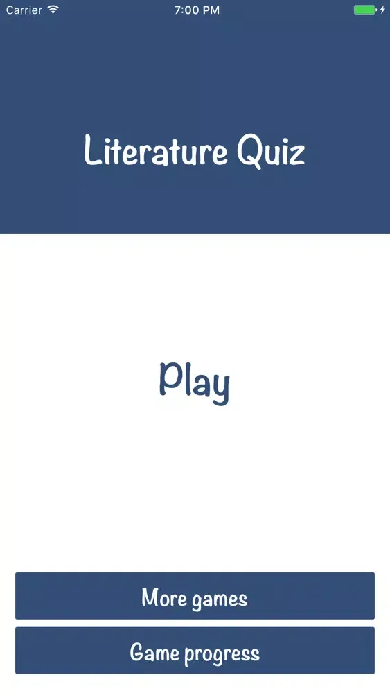 Capturas de tela do Literature Quiz: Play with books