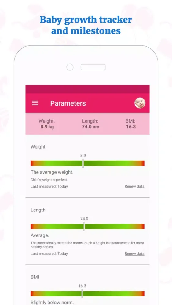 تصاویر Baby Tracker & Diary - MeGrow