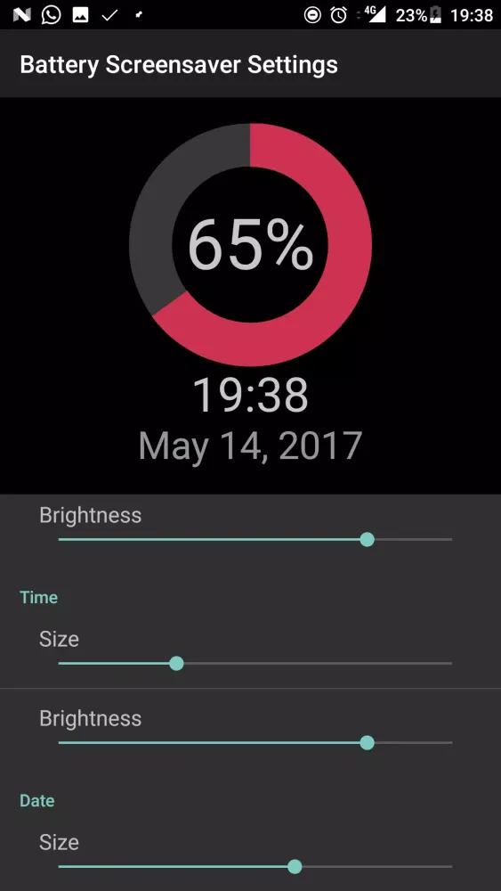 Battery Screen Saver स्क्रीनशॉट