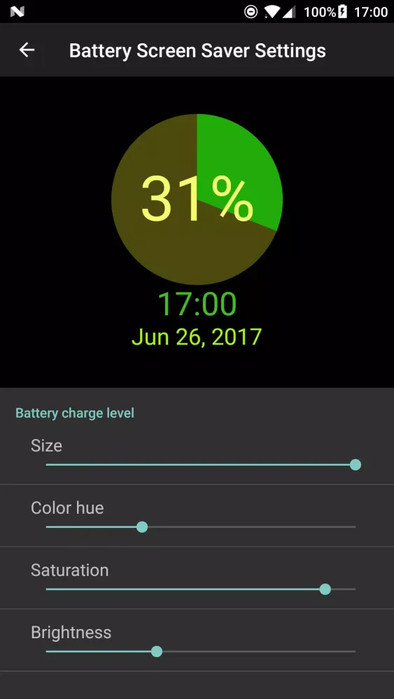 Battery Screen Saver स्क्रीनशॉट